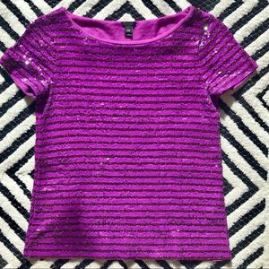 J. Crew | Sequin Striped Tee